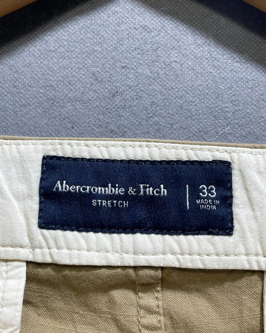 Abercrombie & Fitch Khaki Cotton Short For Men M | Preloved Labels