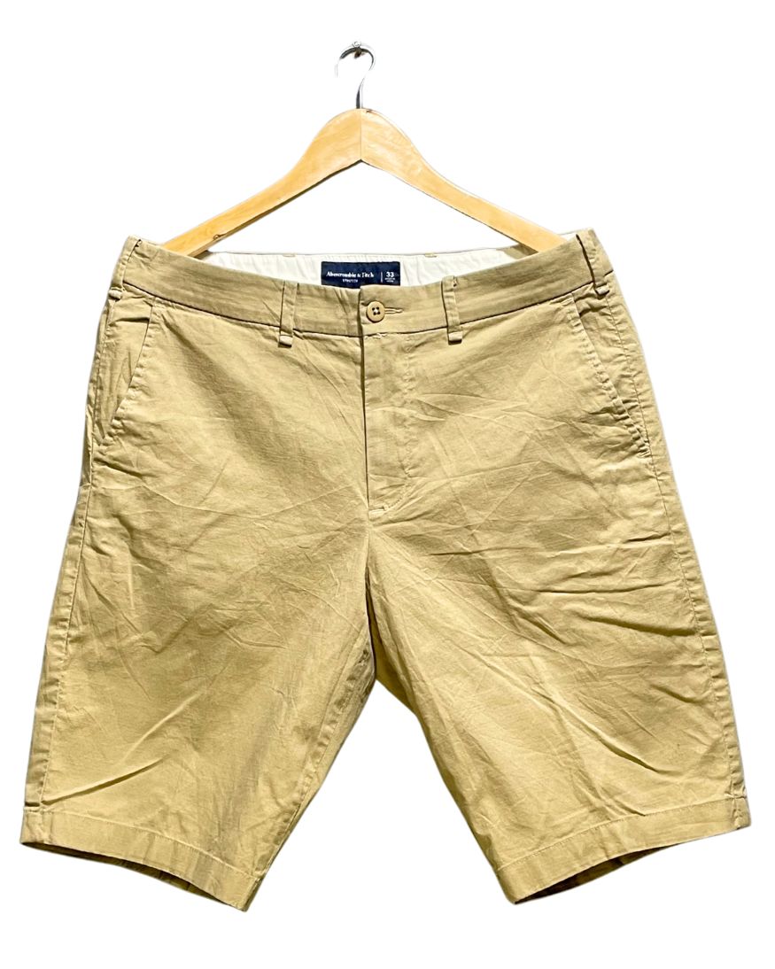 Abercrombie & Fitch Khaki Cotton Short For Men M | Preloved Labels