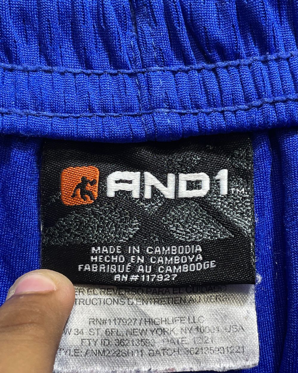 AND1 Blue Sport Short For Men XL | Preloved Labels
