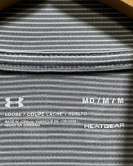 Under Arrmour Gray Sport Polo T Shirt For Men Medium | Preloved Labels