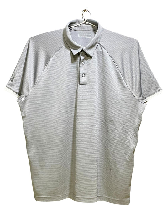 Under Armour Gray Sport Polo T Shirt For Men XXL | Preloved Labels
