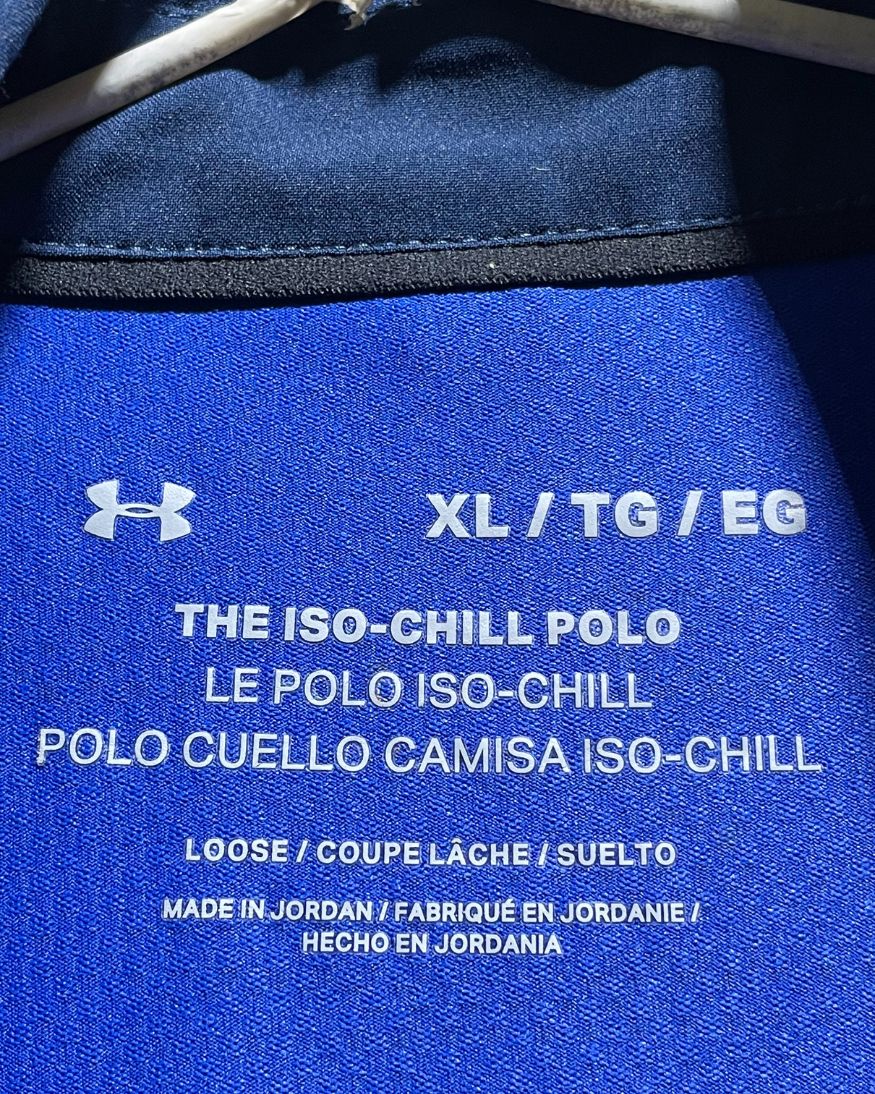 Under Armour Blue Sport Polo T Shirt For Men XL | Preloved Labels