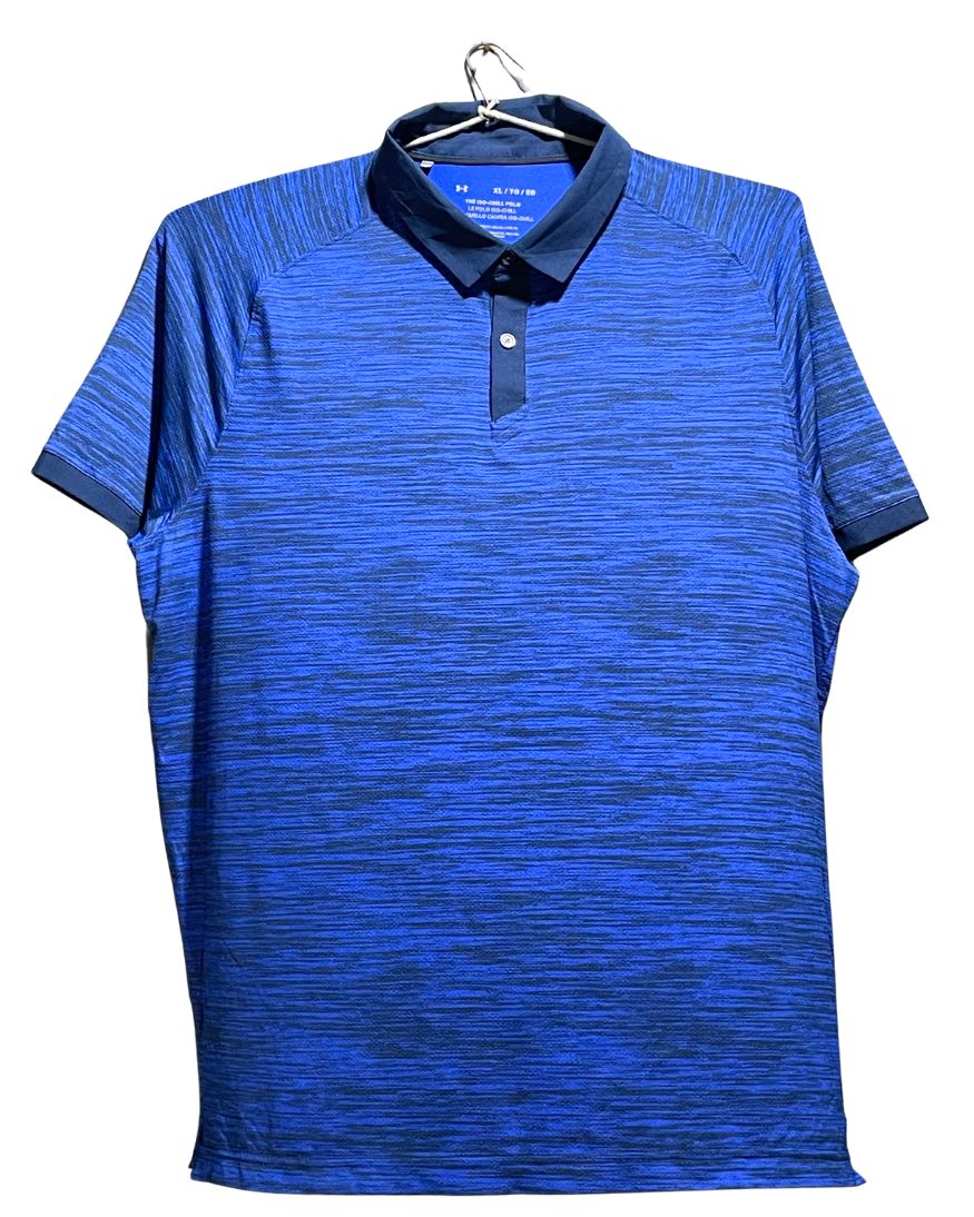 Under Armour Blue Sport Polo T Shirt For Men XL | Preloved Labels