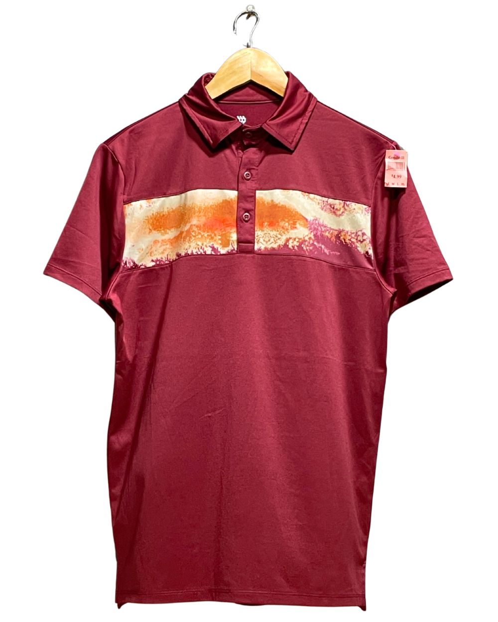 All In Motion Maroon Sport Polo T Shirt For Men S | Preloved Labels