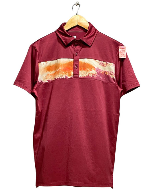 All In Motion Maroon Sport Polo T Shirt For Men S | Preloved Labels
