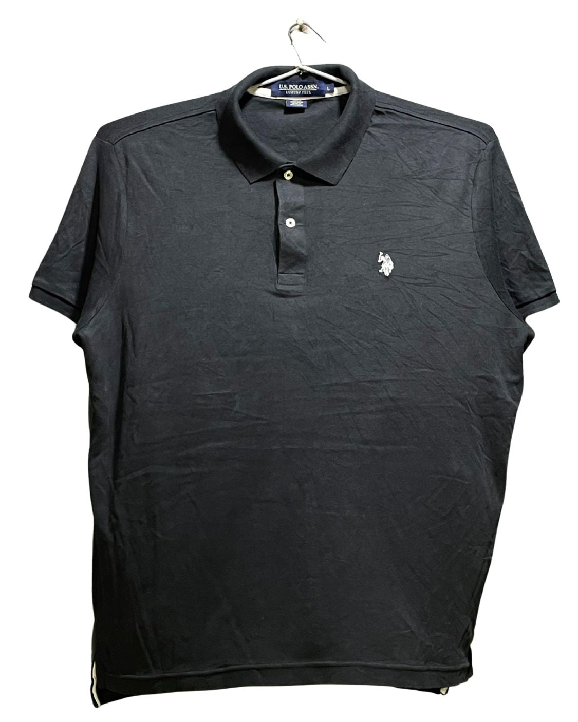 Polo U.S. Assn Black Sport Polo T Shirt For Men L | Preloved Labels