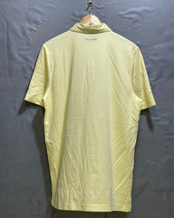 Travis Mathew Yellow Sport Polo T Shirt For Men L | Preloved Labels