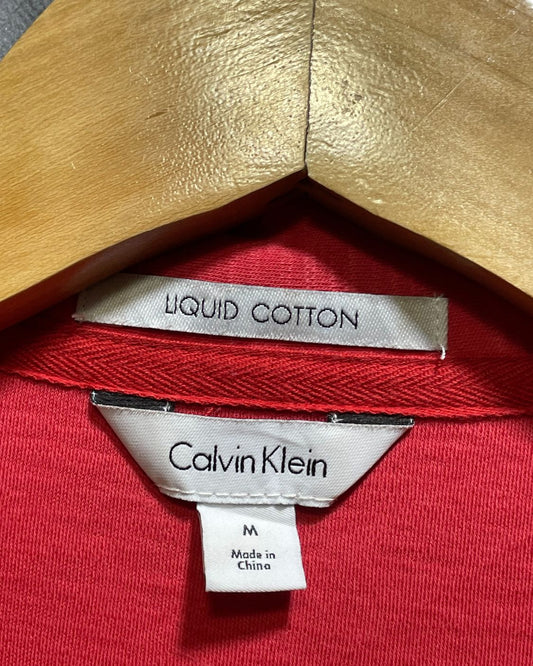 Calvin Klein Red Sport Polo T Shirt For Men M | Preloved Labels