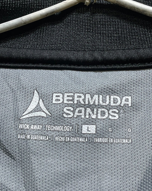 Bermuda Sands Black Sport Polo T Shirt For Men L | Preloved Labels