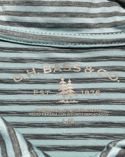 G.H. Bass & Co Blue Sport Polo T Shirt For Men L | Preloved Labels