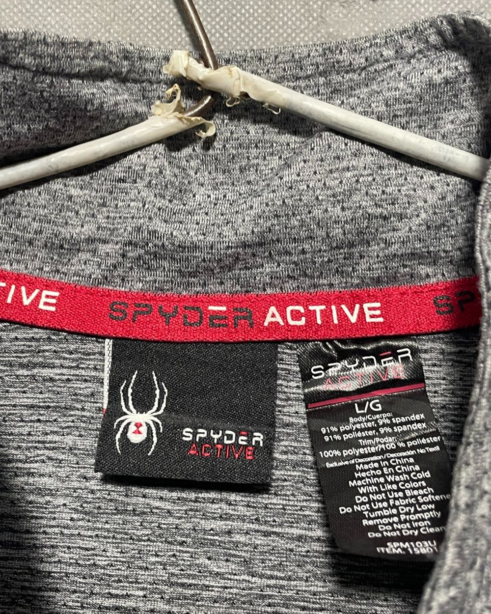 Spyder Active Gray Sport Polo T Shirt For Men L | Preloved Labels