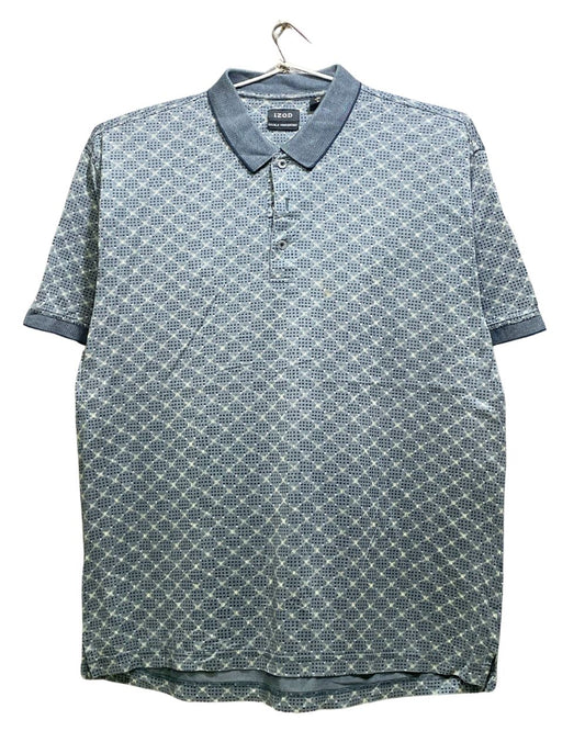 Izod Gray Cotton Polo T Shirt For Men L | Preloved Labels