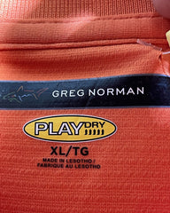 Greg Norman Orange Sport Polo T Shirt For Men XL | Preloved Labels