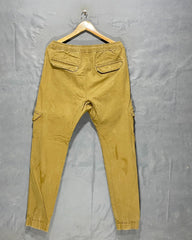 Black Khaki Cotton For Men Cargo Pant L | Preloved Labels