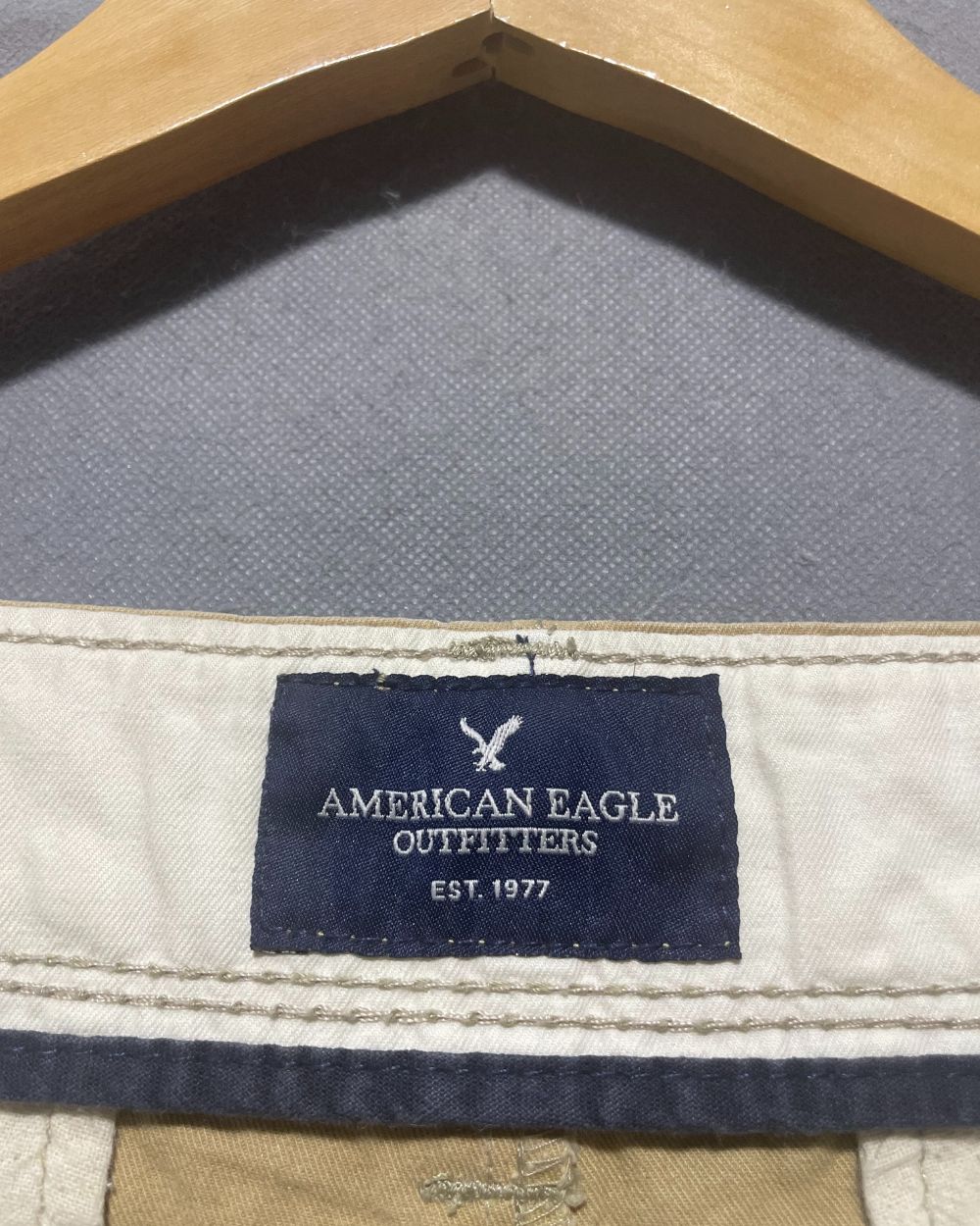 American Eagle Khaki Cotton Dress Pant For Men L | Preloved Labels