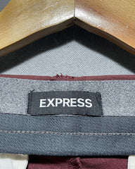 Express Maroon Cotton Dress Pant For Men M | Preloved Labels