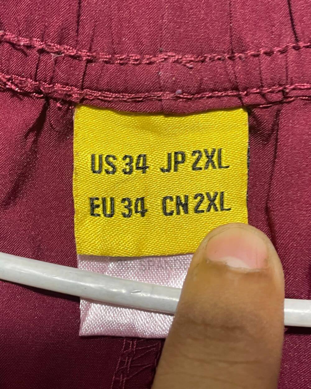 Preloved Labels Maroon Sport Trouser For Men Large | Preloved Labels