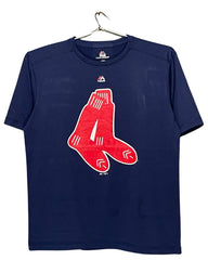 Majestic Blue Sports T Shirt For Men L | Preloved Labels