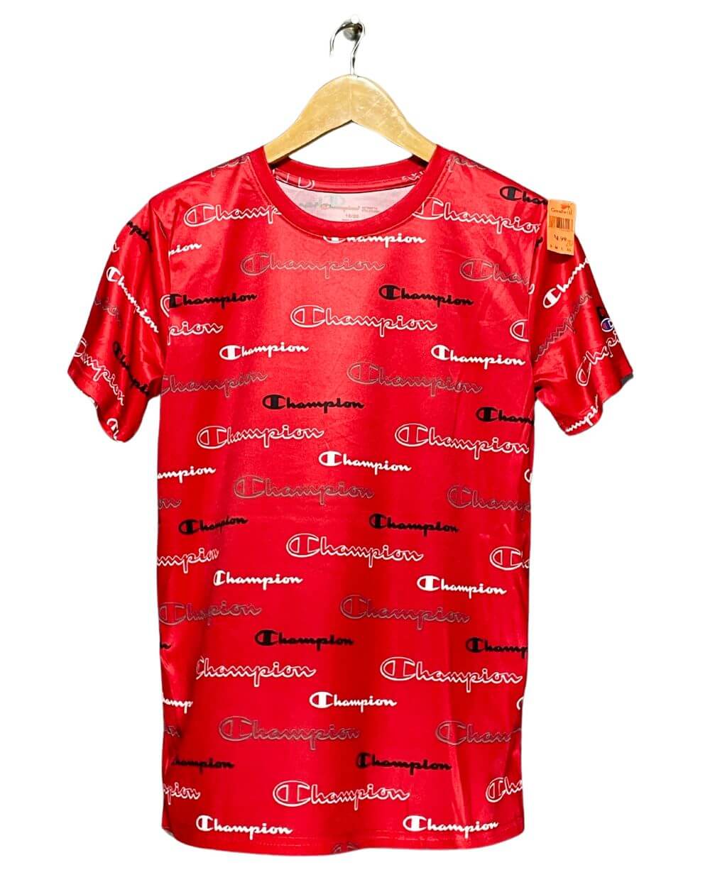Champion Red Sports T Shirt For Kids 20 Years | Preloved Labels