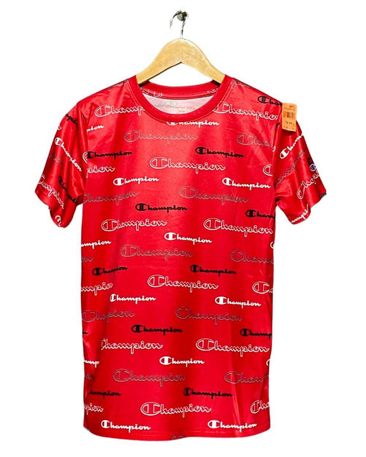 Champion Red Sports T Shirt For Kids 20 Years | Preloved Labels