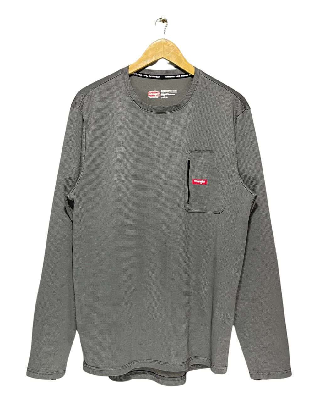 Wrangler Gray Sports T Shirt For Men L | Preloved Labels