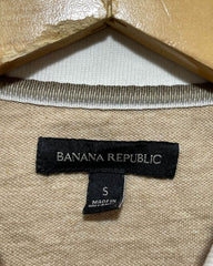 Banana Republic Cream Cotton Polo T Shirt For Men M | Preloved Labels