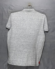 American Eagle Gray Cotton Polo T Shirt For Men X Large