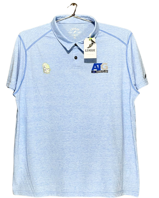 League Blue Sport Polo T Shirt For Men XL | ThriftHub.pk