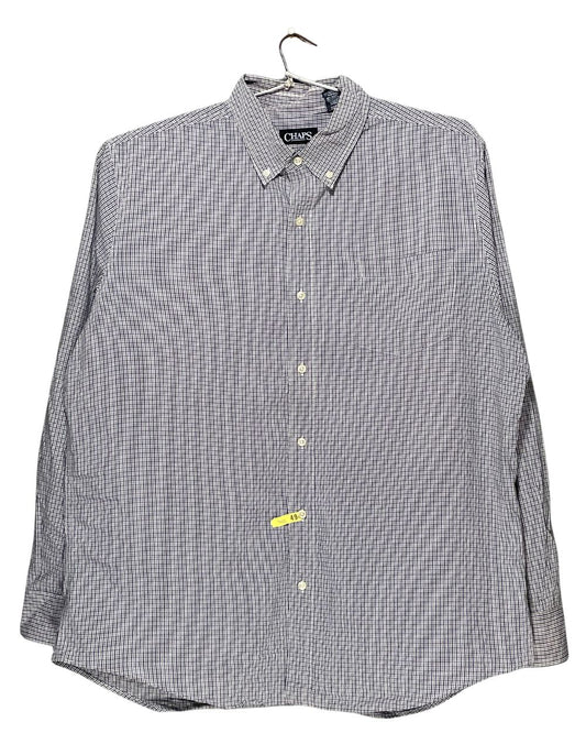 Chaps Gray Cotton Shirt For Men X Large | Preloved Labels