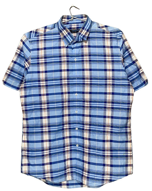 Zachary Prell Blue Cotton Shirt For Men X Large | Preloved Labels