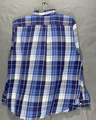 Chaps Blue Cotton Shirt For Men XX Large | Preloved Labels