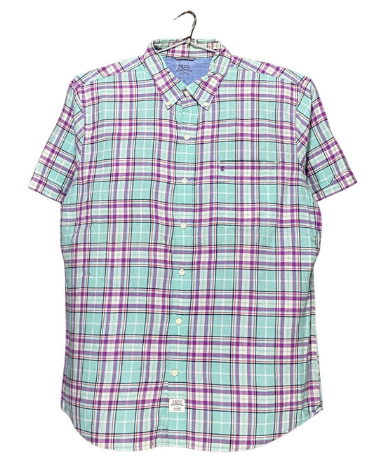 Izod Green Cotton Shirt For Men Large | Preloved Labels