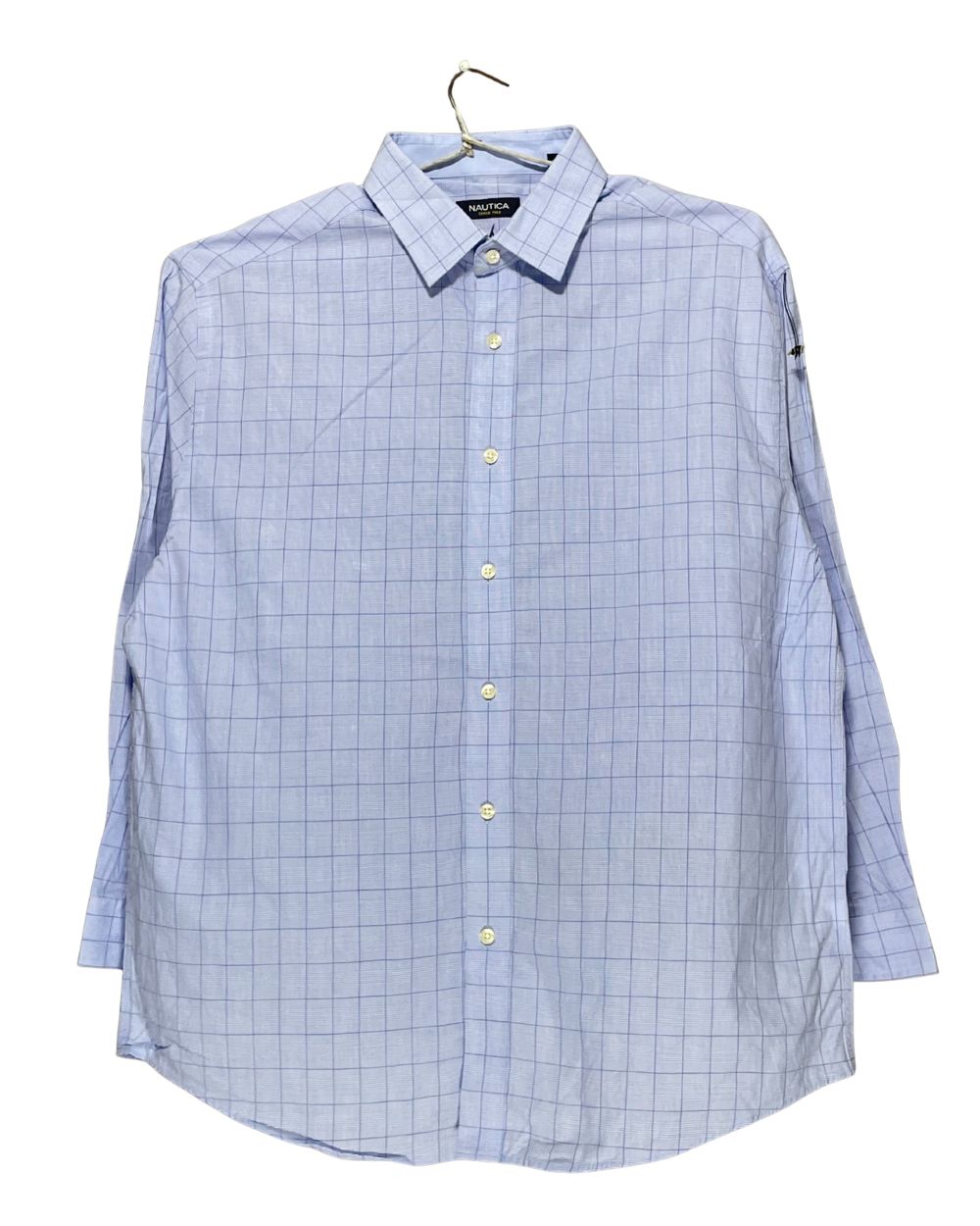 Nautica Blue Cotton Shirt For Men X Large | Preloved Labels