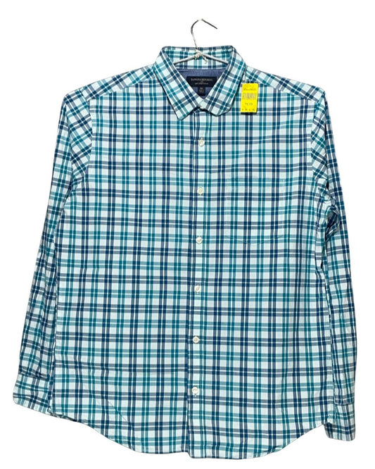 Banana Republic Green Cotton Shirt For Men Medium | Preloved Labels
