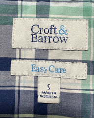 Croft & Barrow Green Cotton Shirt For Men Small | Preloved Labels