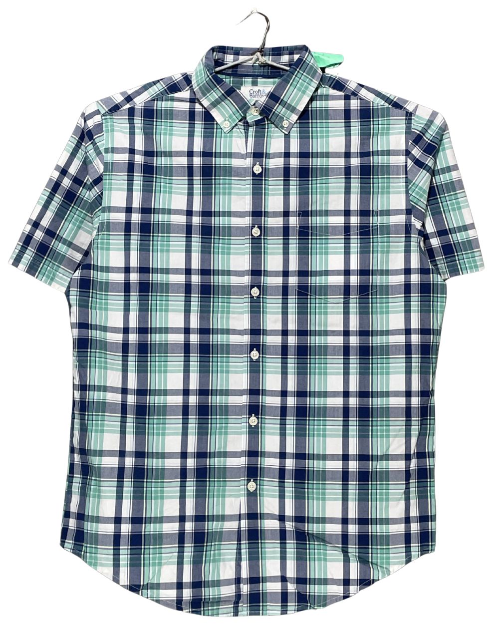 Croft & Barrow Green Cotton Shirt For Men Small | Preloved Labels