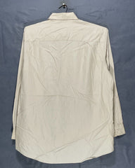 Calvin Klein Cream Cotton Shirt For Men Large | Preloved Labels
