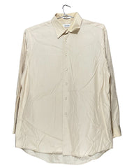 Calvin Klein Cream Cotton Shirt For Men Large | Preloved Labels
