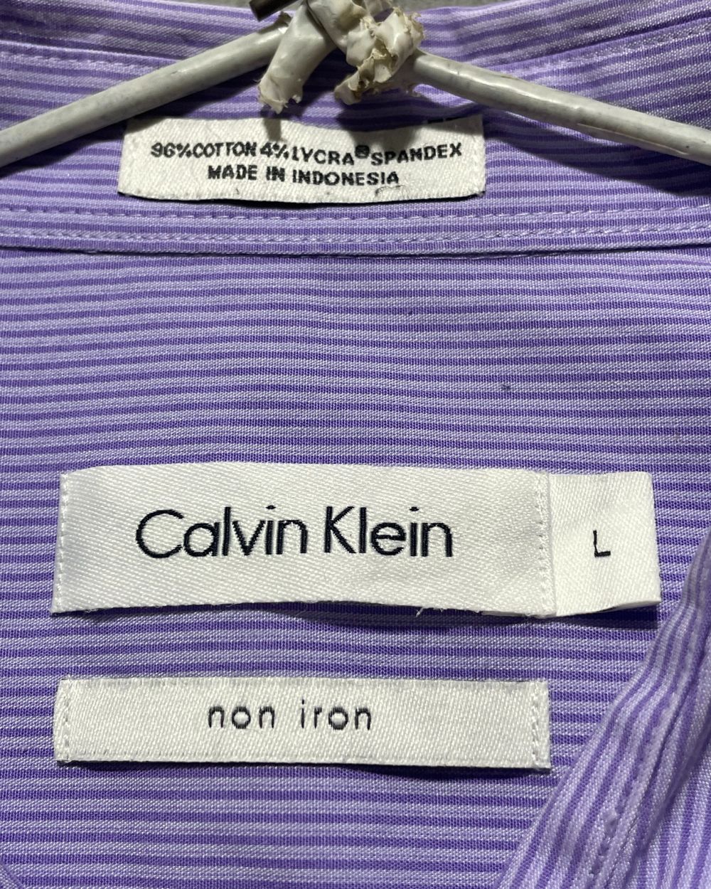 Calvin Klein Purple Cotton Shirt For Men Large | Preloved Labels