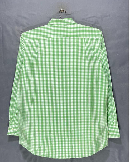 Izod Green Cotton Shirt For Men Large | Preloved Labels