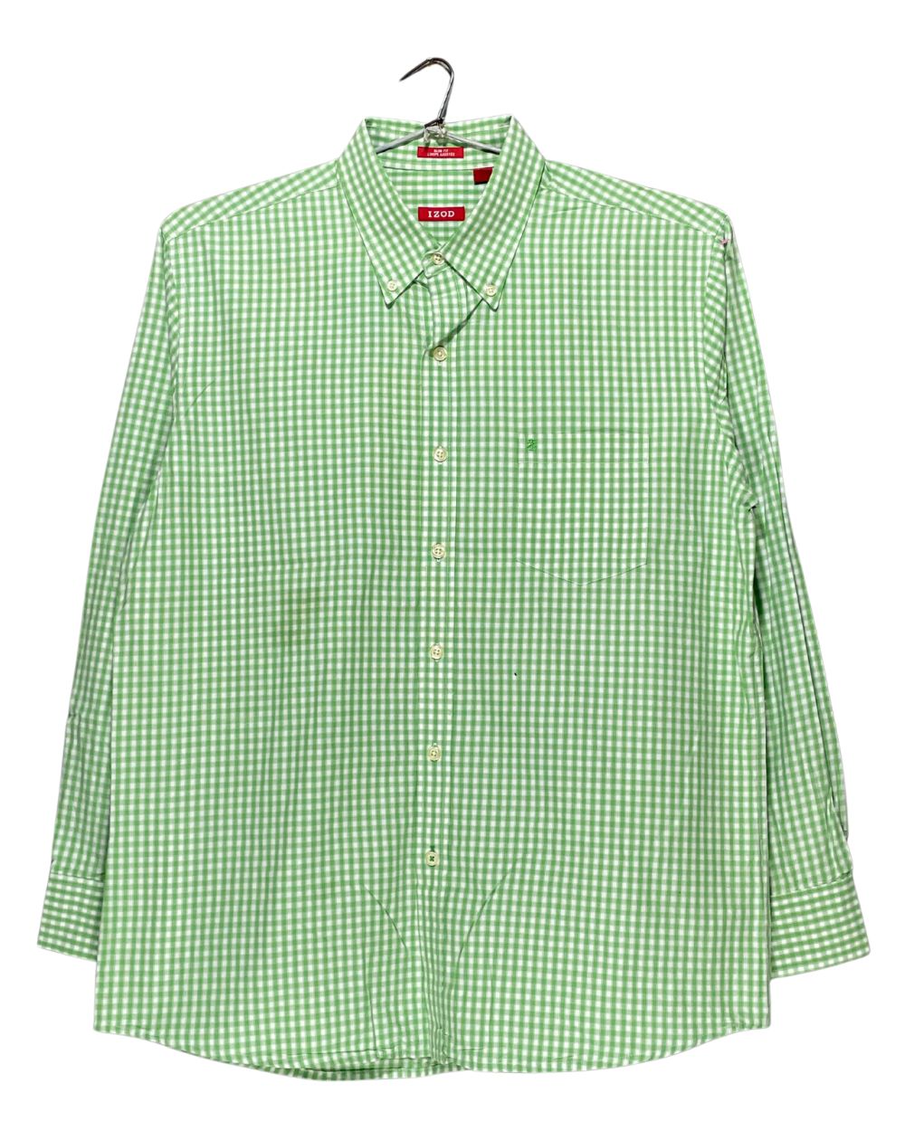 Izod Green Cotton Shirt For Men Large | Preloved Labels