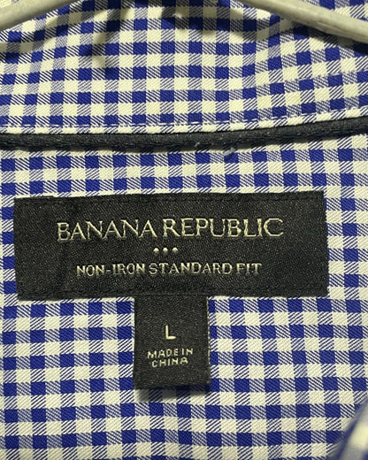 Banana Republic Blue Cotton Shirt For Men Large | Preloved Labels