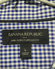 Banana Republic Blue Cotton Shirt For Men Large | Preloved Labels