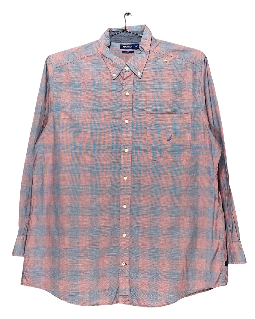 Nautica Pink Cotton Shirt For Men Large | Preloved Labels
