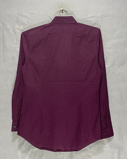 Express Maroon Cotton Shirt For Men Medium | Preloved Labels