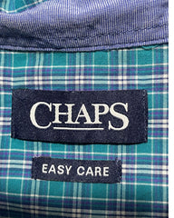 Chaps Blue Cotton Shirt For Men X Large | Preloved Labels