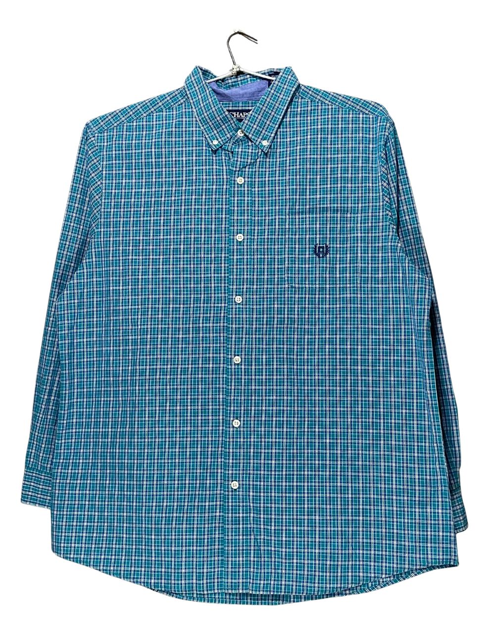 Chaps Blue Cotton Shirt For Men X Large | Preloved Labels