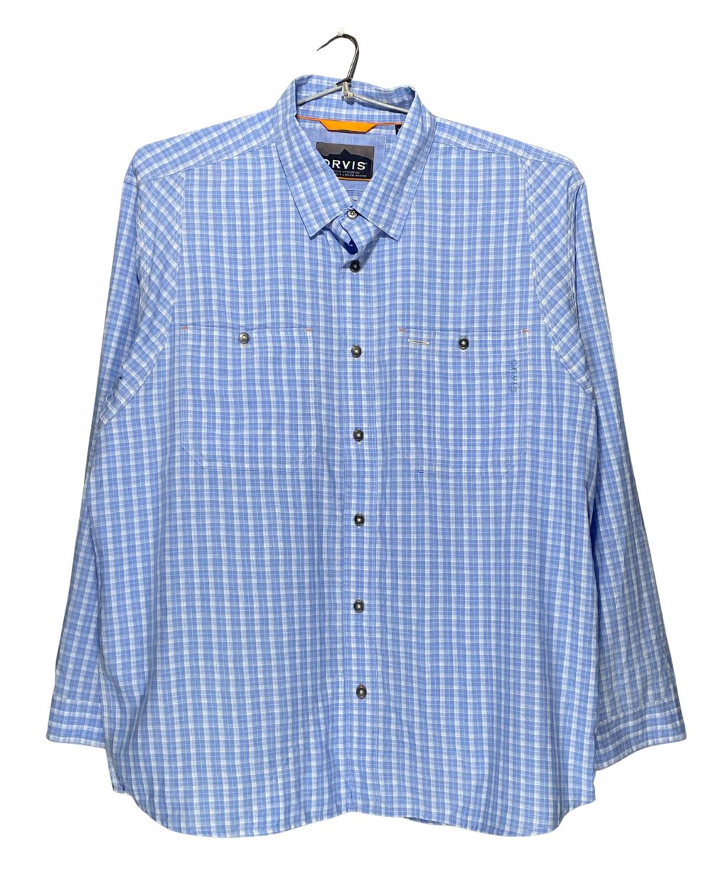 Orvis Blue Cotton Shirt For Men X Large | Preloved Labels