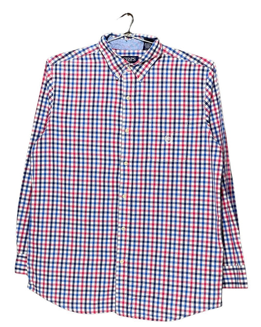 Chaps Multi Cotton Shirt For Men Large | Preloved Labels