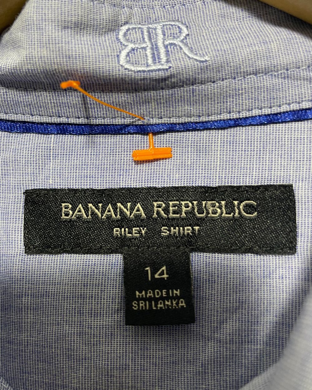 Banana Republic Blue Cotton Shirt For Boy 16 Years | Preloved Labels